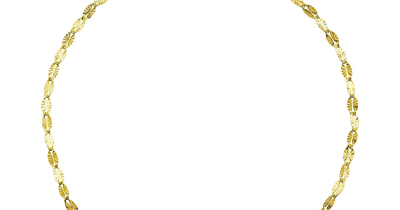 Zlatý náramek Sunburst se zdobenými očky 2 mm - Y