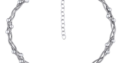 Stříbrný proplétaný náramek pro ženy Calesia 17+3 cm