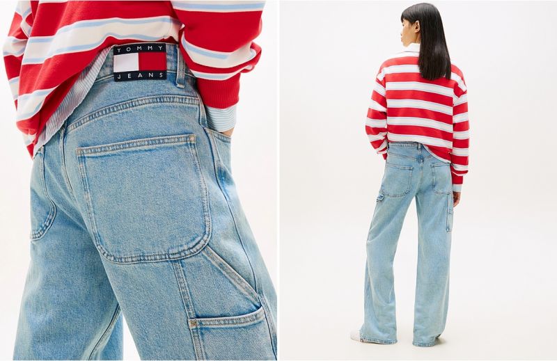 Mia Mid Rise Relaxed Straight Leg Carpenter Jeans 2 790 Kč / foto: Tommy Jeans