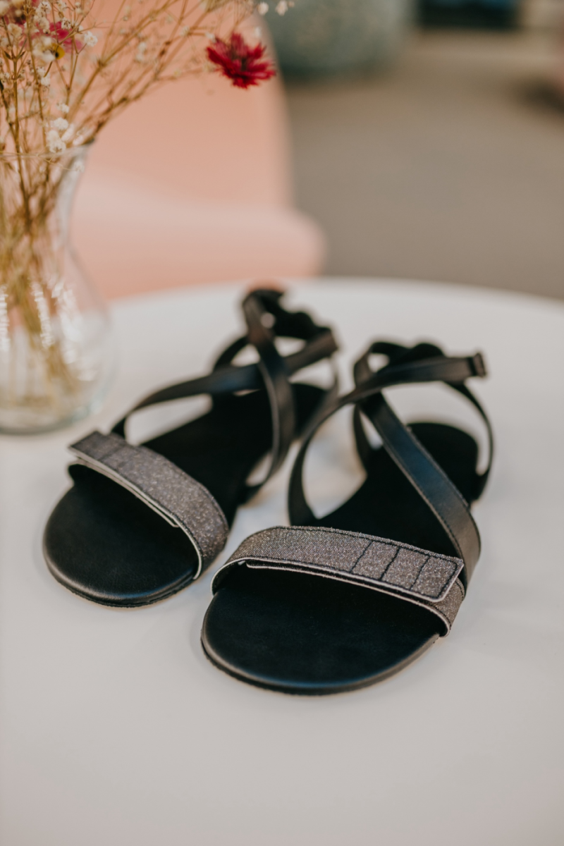 třpytivé sandály Ahinsa Shoes