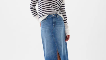 Dlouhá denimová sukně je jediný džínový kousek, který letos potřebujete