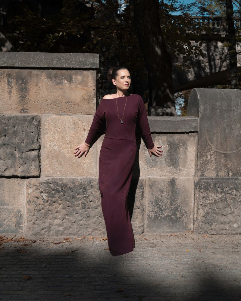 Bára Kodetová v kolekci Martiny Pipkové Loudové / foto: se svolením M. Pipkové Loudové